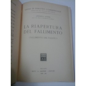  LA  RIAPERTURA  DEL  FALLIMENTO  -  ANDREA  ARENA